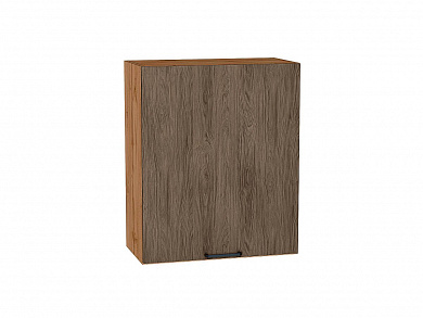 Шкаф верхний с 1-ой дверцей Флэт 716*600*318 Brown Casella Oak 2S / Дуб Вотан