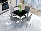 Стол Uni-Form-S.2B 800*800*750 SGrey/Black Matt Laurent