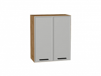 Шкаф верхний с 2-мя дверцами Фрейм 716*600*324 Grey Silk / Дуб Вотан