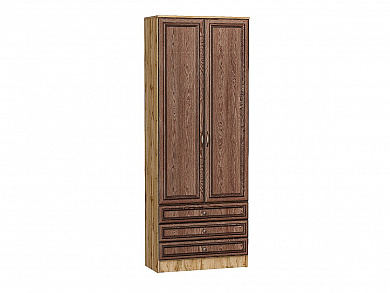 Шкаф двухстворчатый Стиль ШК-803 с ящиками 2110*800*376 Brown Dreamline