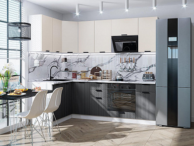 Евро Лайн-05 2140*1400/2400*600 Агат/Антрацит