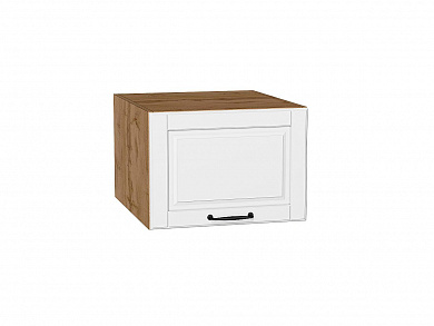 Шкаф верхний горизонтальный глубокий Дублин 358*500*574 Special White / Дуб Вотан