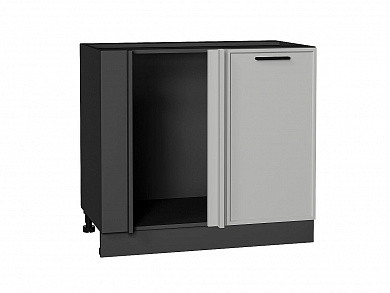 Шкаф нижний угловой Фрейм 816*890*484 Grey Silk / Graphite