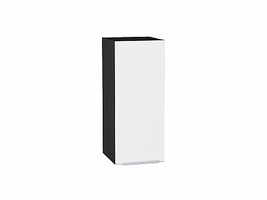 Шкаф верхний с 1-ой дверцей Фьюжн 716*300*320 Silky White / Graphite