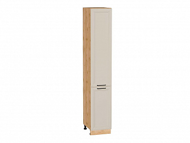 Шкаф пенал с 2-мя дверцами Нео 2336*400*576 Cream Silk / Дуб Вотан