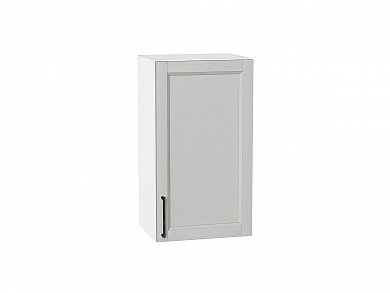 Шкаф верхний с 1-ой дверцей Сканди 716*400*320 Grey Silkwood / Белый