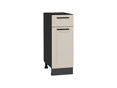 Шкаф нижний с 1-ой дверцей и ящиком Нео 816*300*480 Cream Silk / Graphite