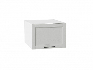Шкаф верхний горизонтальный глубокий Сканди 358*500*576 Grey Silkwood / Белый