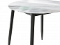 Стол Uni-Form-R.2B 800*800*750 SBlack/White Gloss Marble