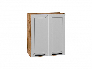 Шкаф верхний с 2-мя дверцами Глетчер 716*600*318 Гейнсборо Силк / Дуб Вотан