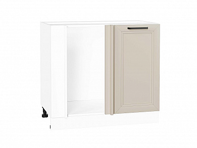 Шкаф нижний угловой Нео 816*890*480 Cream Silk / Белый