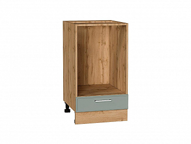 Шкаф нижний под духовку Квадро 816*450*477 Аквамарин / Дуб Вотан