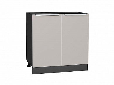 Шкаф нижний с 2-мя дверцами Фьюжн 816*800*480 Clay Silk / Graphite