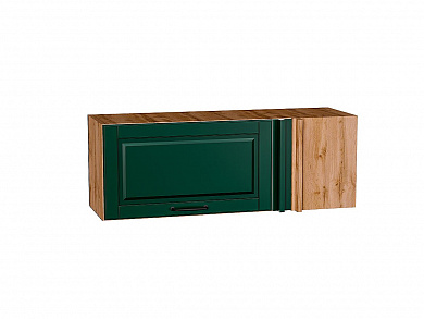 Шкаф верхний прямой угловой горизонтальный Дублин 358*1000*350 Special Green / Дуб Вотан