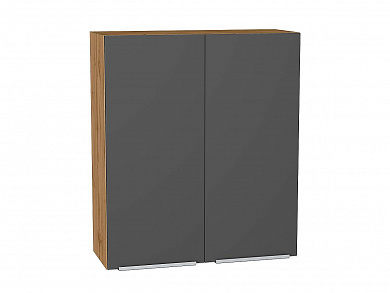 Шкаф верхний с 2-мя дверцами Фьюжн 920*800*320 Stormy Silk / Дуб Вотан