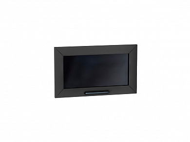 Комплект фасадов Глетчер со стеклом для каркаса Ф-86 ВГ600 354*596*16 Маренго Силк