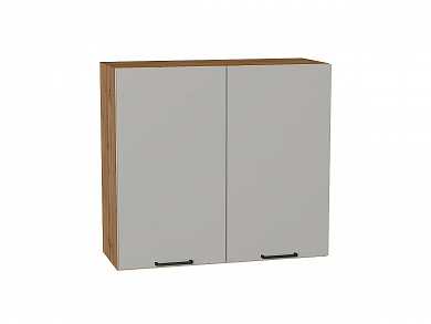 Шкаф верхний с 2-мя дверцами Флэт 716*800*318 Light Grey In 2S / Дуб Вотан