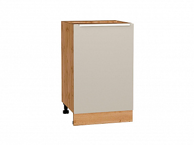 Шкаф нижний с 1-ой дверцей Фьюжн 816*500*480 Cream Silk / Дуб Вотан