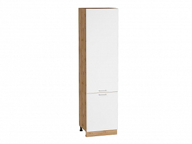 Шкаф пенал с 2-мя дверцами Квадро 2336*600*577 Белый / Дуб Вотан