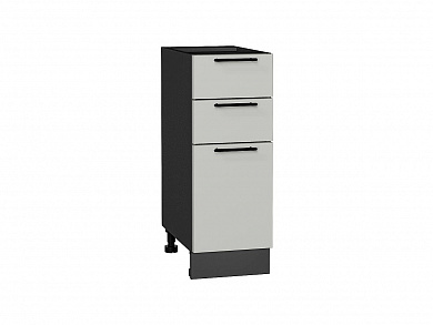 Шкаф нижний с 3-мя ящиками Лайт 816*300*478 Special Grey / Graphite