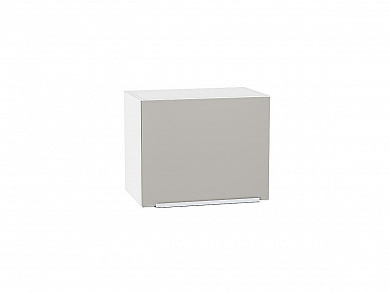 Шкаф верхний горизонтальный Фьюжн 358*450*320 Silky Light Grey / Белый