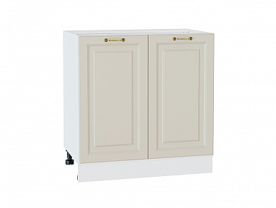 Шкаф нижний с 2-мя дверцами Ницца 816*800*478 Агат / Белый