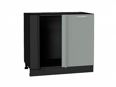 Шкаф нижний угловой Квадро 816*890*481 Аквамарин / Graphite