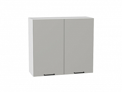 Шкаф верхний с 2-мя дверцами Флэт 716*800*318 Light Grey In 2S / Белый