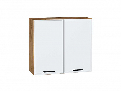 Шкаф верхний с 2-мя дверцами Фрейм 716*800*324 White Silk / Дуб Вотан