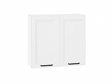 Шкаф верхний с 2-мя дверцами Нео 716*800*320 White Silk / Белый