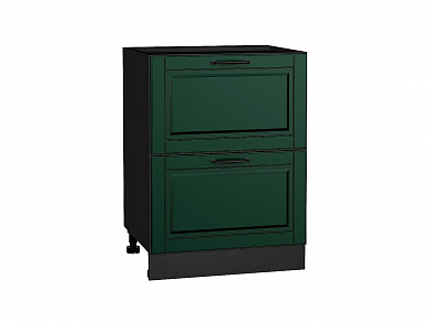 Шкаф нижний с 2-мя ящиками Дублин 816*600*478 Special Green / Graphite