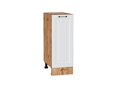 Шкаф нижний с 1-ой дверцей Ницца 816*300*478 Белый / Дуб Вотан
