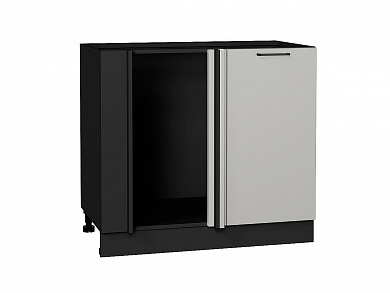 Шкаф нижний угловой Флэт 816*890*478 Light Grey In 2S / Graphite