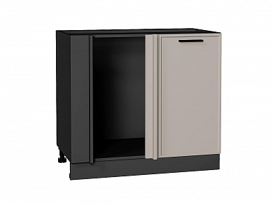 Шкаф нижний угловой Фрейм 816*890*484 Clay Silk / Graphite