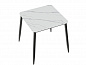 Стол Uni-Form-S.2B 800*800*750 SBlack/White Matt Marble