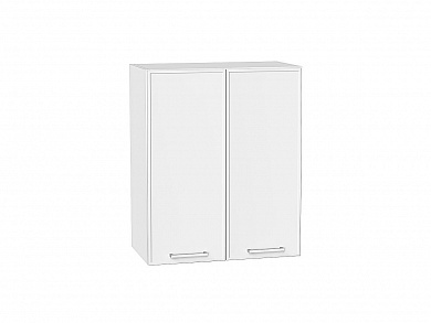 Шкаф верхний с 2-мя дверцами Квадро 716*600*321 Белый / Белый