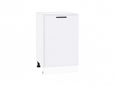 Шкаф нижний с 1-ой дверцей Фрейм 816*500*484 White Silk / Белый