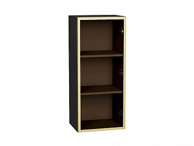 Шкаф верхний с 1-ой остекленной дверцей 920*400*322 Золотой / Graphite