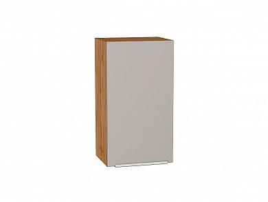 Шкаф верхний с 1-ой дверцей Фьюжн 716*400*320 Clay Silk / Дуб Вотан