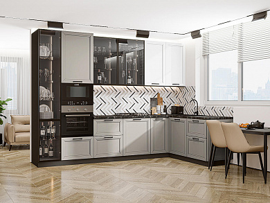 Нео-04 2340*3200/1800*600 White Silk/Clay Silk