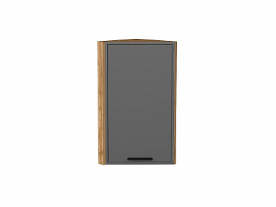 Шкаф верхний торцевой Фрейм 716*300*310 Stormy Silk / Дуб Вотан