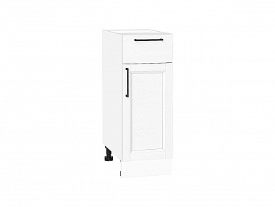 Шкаф нижний с 1-ой дверцей и ящиком Сканди 816*300*480 White Silkwood / Белый
