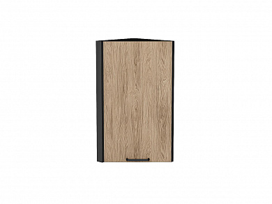 Шкаф верхний торцевой Флэт 716*300*306 Natural Casella Oak 2S / Graphite