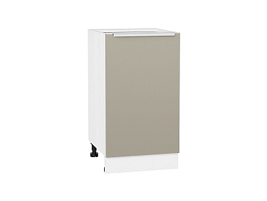 Шкаф нижний с 1-ой дверцей Фьюжн 816*450*480 Silky Grey / Белый