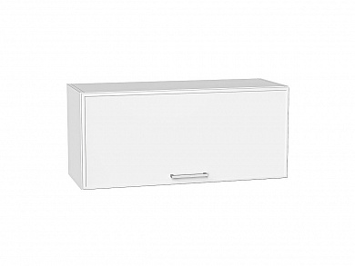 Шкаф верхний горизонтальный Квадро 358*800*321 Белый / Белый