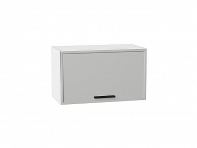 Шкаф верхний горизонтальный Фрейм 358*600*324 Grey Silk / Белый