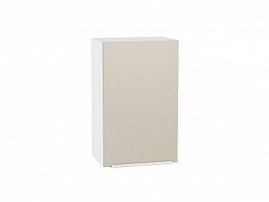Шкаф верхний с 1-ой дверцей Фьюжн 716*450*320 Cream Silk / Белый