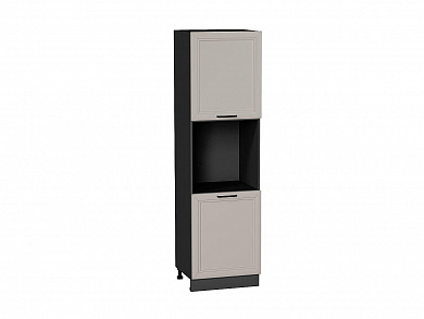 Шкаф пенал с 2-мя дверцами под технику Нео 2132*600*576 Clay Silk / Graphite