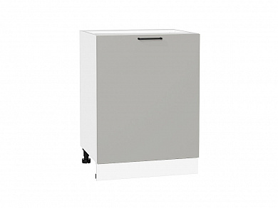 Шкаф нижний с 1-ой дверцей Флэт 816*600*478 Light Grey In 2S / Белый