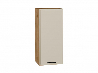 Шкаф верхний с 1-ой дверцей Фрейм 920*400*324 Cream Silk / Дуб Вотан